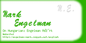 mark engelman business card